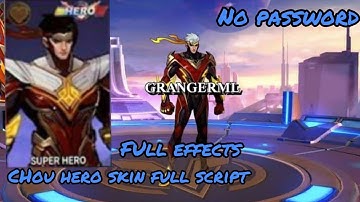 chou hero skin script | full effects script 2020