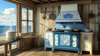 Gentle Waves | Beautiful Ancient Kitchen  Beach House Ambience