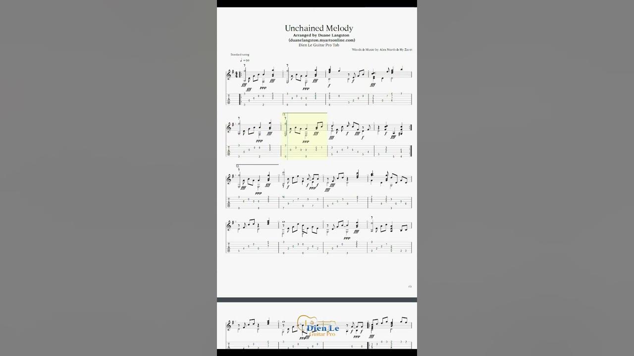 Unchained Melody - For Classical Guitar