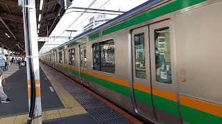 E233系3000番台E-58編成　赤羽駅4番線発車