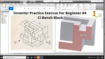 Inventor Practice Exercse For Beginner #4, CI Bench Block