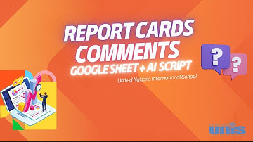 Google Sheet +Report AI GPT4 Report Cards Helper
