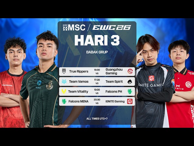 [LIVE] | Group Stage MSC DI EWC Hari 3 | (ID)