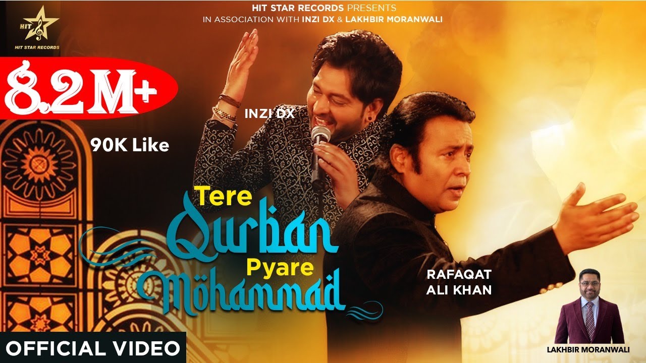 TERE QURBAN PYARE MOHAMMAD  RAFAQAT KHAN  INZI DX  Latest Punjabi Qawali 2020  HIT STAR RECORDS