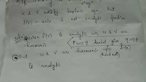 Harmonic but not analytic