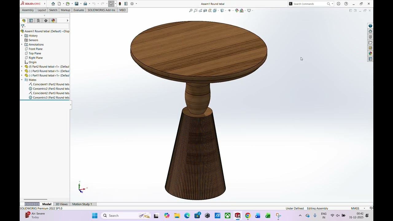 furniture design in solidwork 