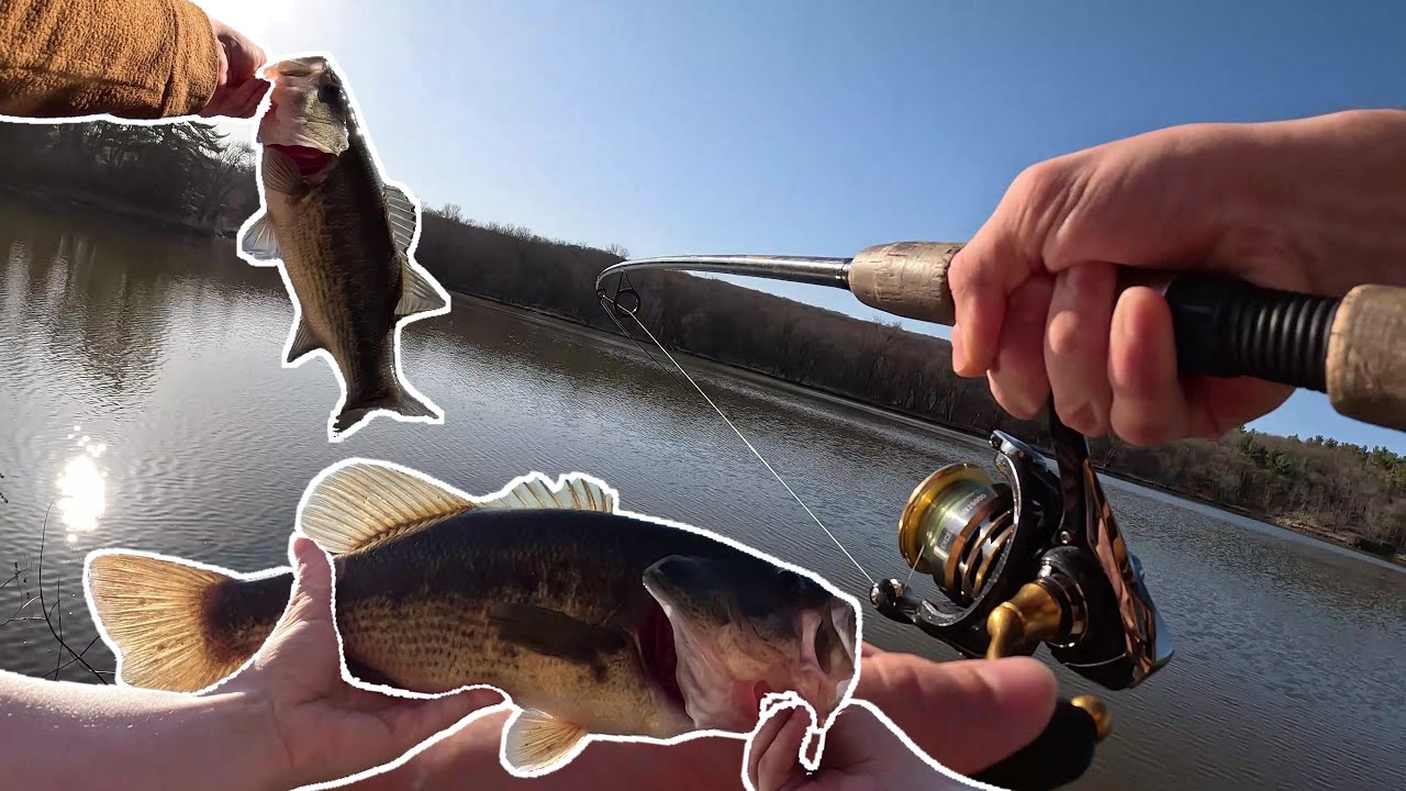 Fishing a New Lake for GIANT Bass!!!