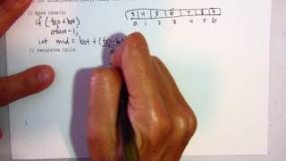 binary search   recursive implementation