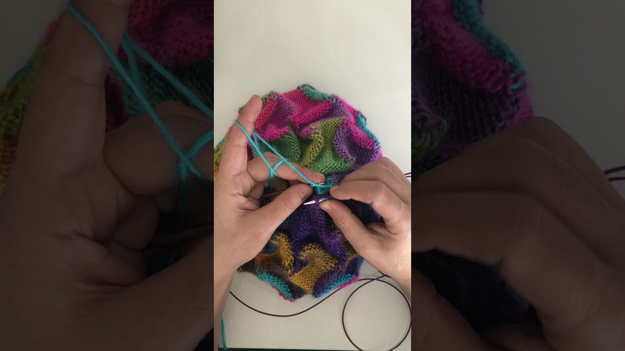 Entrelac hat&sepet örgüsü şapka 5-)