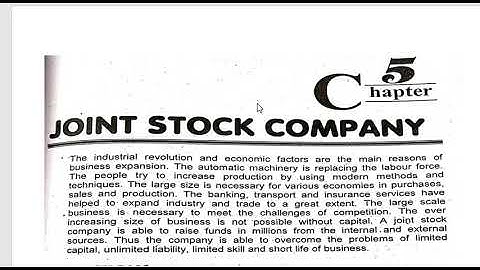 "Joint Stock Companies" (ITB - B.Com 1) Lecture 1 by Sir Imran Ahmed Khan