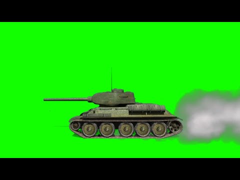 T 34 85 Tank Side View Green Screen 1080p Youtube