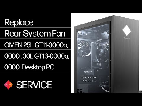 Replace the Rear System Fan | OMEN 25L GT11-0000a, GT11-0000i, 30L GT13-0000a, GT13-0000i | HP Replace the Rear System Fan | OMEN 25L GT11-0000a, GT11-0000i, 30L GT13-0000a, GT13-0000i | HP