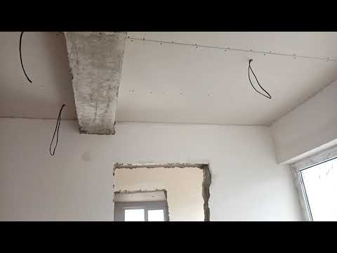 გიფსოს შეკიდების დამთავრების პროცესი.