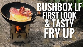 Bushbox LF Stove (Bushcraft Essentials) 1st Look & Tasty Fry Up