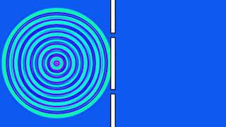 Diffraction - Young's double-slit experiment with waves