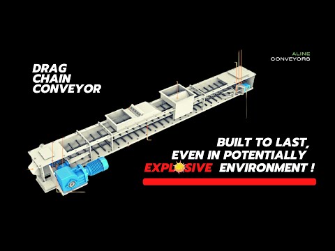Drag Chain Conveyor | Revolutionizing Material Handling for Manufacturers Logistics and Warehouses - video from Aline Conveyors