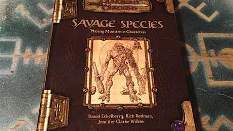 Savage Species book review for 3rd Edition D&D #D&D  #savage #species #3rdedition #review