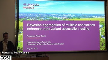 Francesco Paolo Casale | Bayesian aggregation of multiple annotations enhances rare ... | CGSI 2025