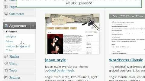 How to install a theme in WordPress