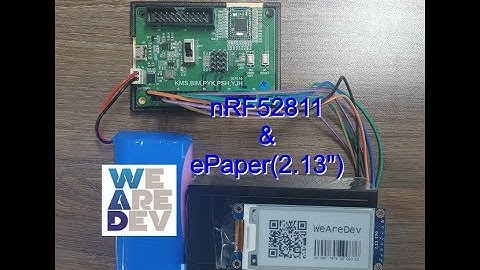 ePaper Display(EPD) example using nRF52811 board