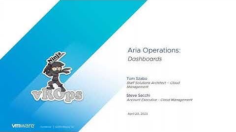 Aria Operations: Dashboards