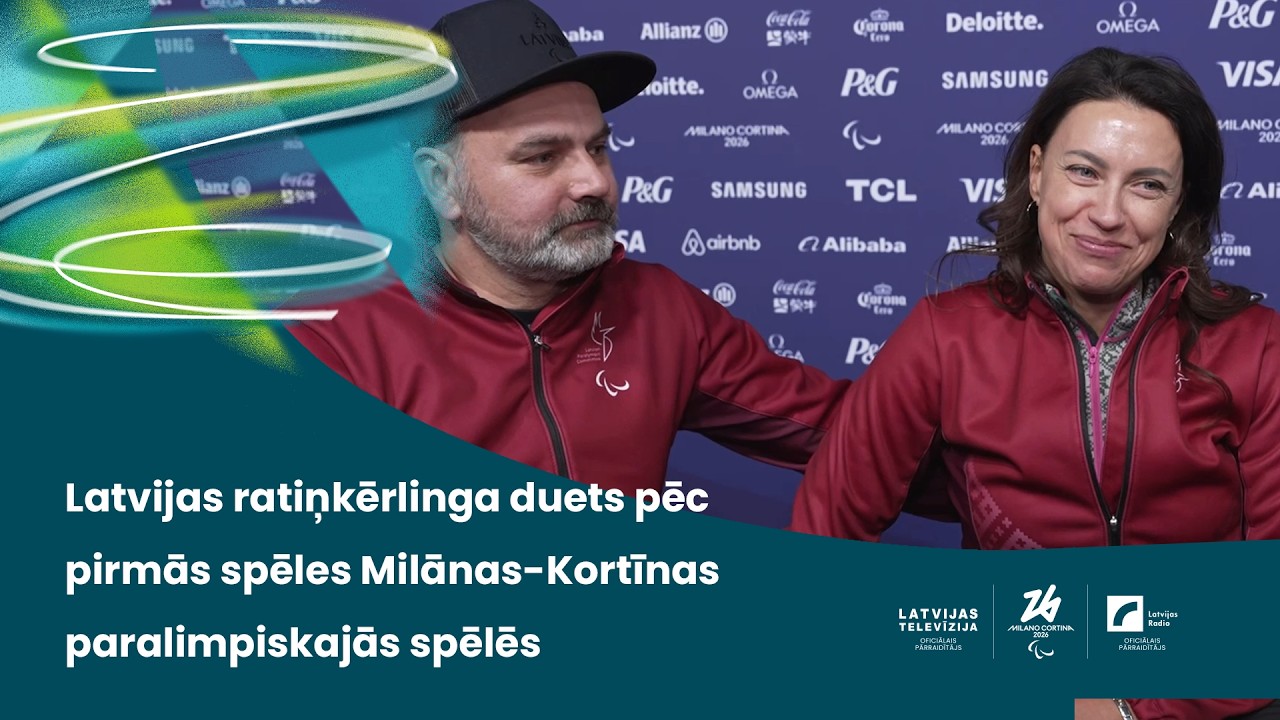Latvijas ratiņkērlinga duets pēc pirmās spēles Milānas-Kortīnas paralimpiskajās spēlēs | Intervija