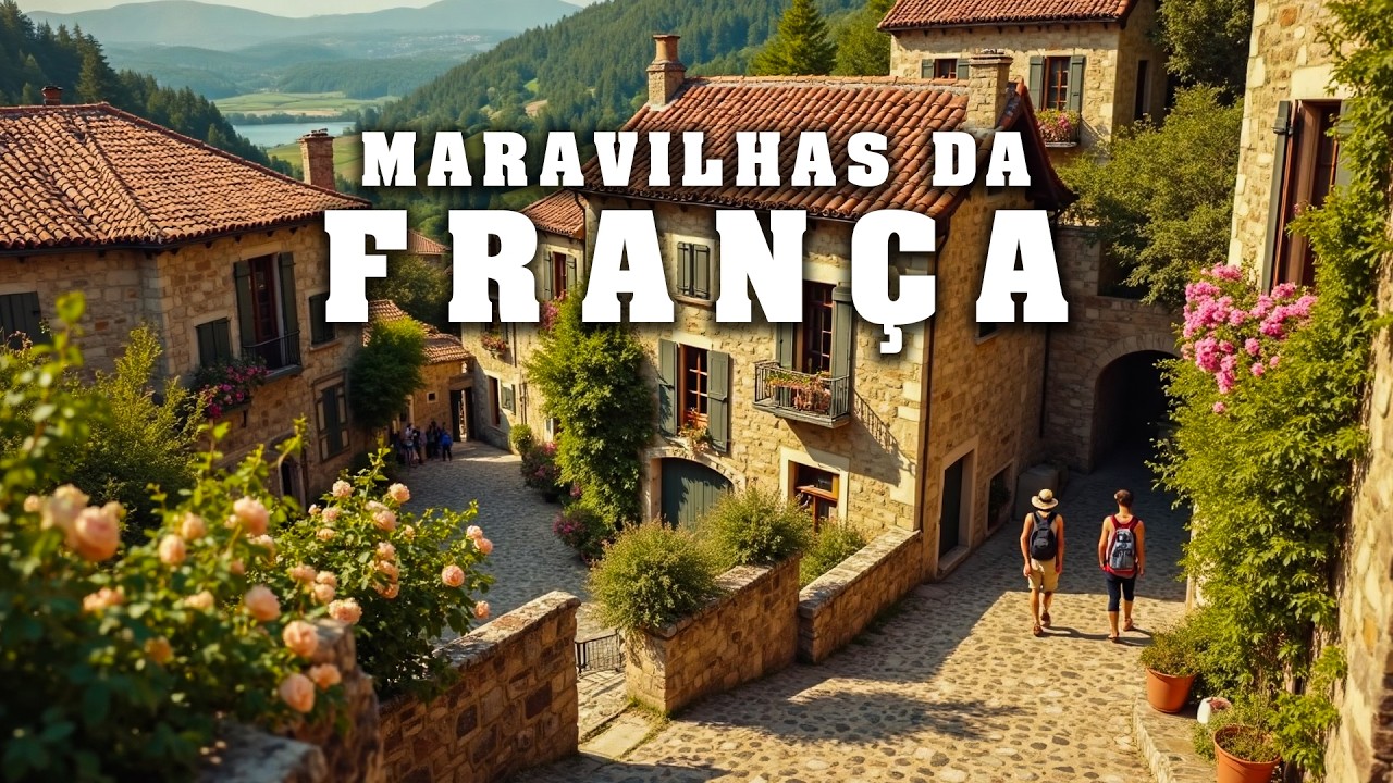 Maravilhas da França | Os Lugares e Vilarejos Mais Incríveis da França | Vídeo de Viagem 4K