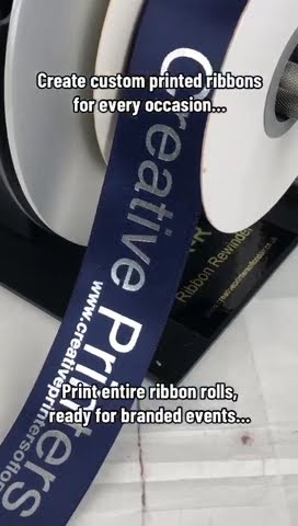ユウ Printing 4 x 10mm Christmas Ribbons with the ZX-40 Ultra