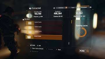 Division sealed cache opening