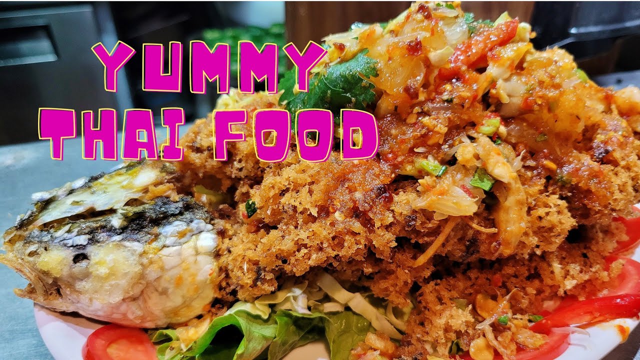 Top 10 popular Thai Food🇹🇭 Pomelo Salad With Fish Floss Deep Fried