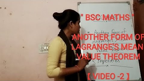 "BSC MATHS" | LAGRANGE