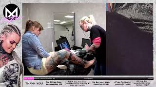 LIVE TATTOOING Tattoo Artist Electric Linda at Masterpiece Tattoo Family in Oslo