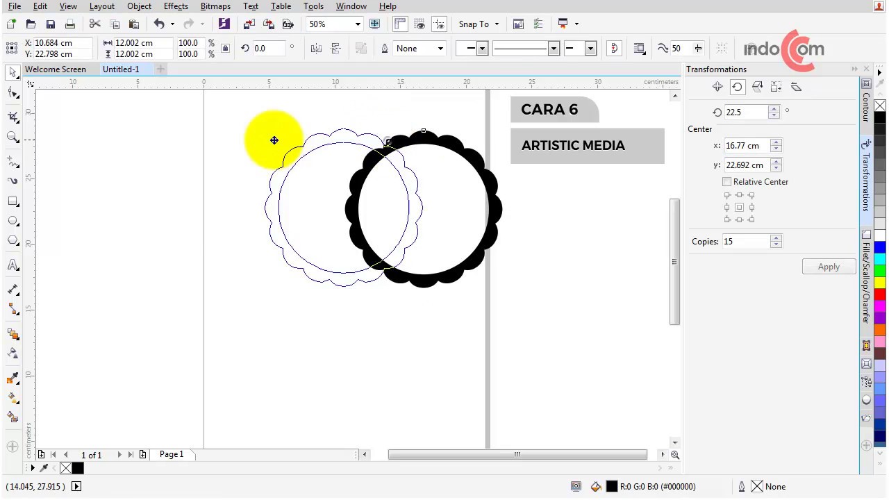 Download 6 Cara Mudah Membuat Lingkaran Bergelombang di CorelDRAW ...