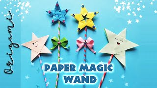 How to Make Easy Paper Magic Wand - DIY Paper Magic Wand - Paper Craft Hacks - Origami Magic Star
