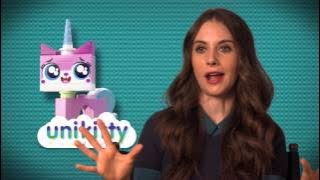 The Lego Movie: Alison Brie 'Unikitty' On Set Movie Interview | ScreenSlam