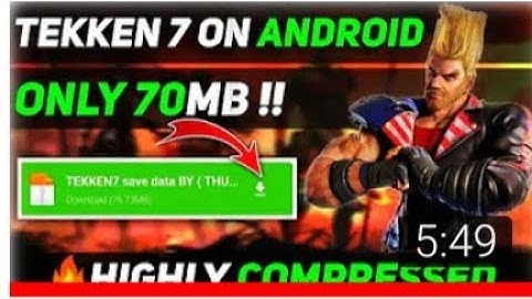 70 MB Tekken 7 game download Android PSP emulator highly compressed ah games