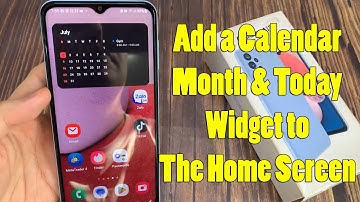 Samsung Galaxy A13: How to Add a Calendar Count Down Widget To the Home Screen