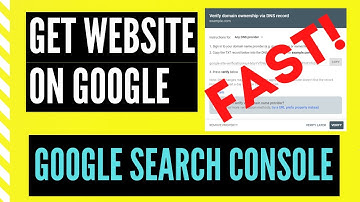 How To Get Your Website On Google | Verify Domain Ownership Via Dns Record [Google Search Console]