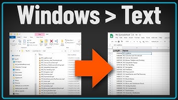 Copy File Names and Windows Explorer Column Details to Text or a Spreadsheet