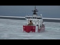 US Coast Guard Ice Breaking,  Whitefish Bay, MI, Lake Superior - 3/27/2019