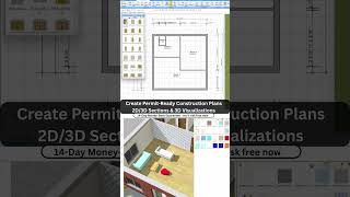 Create Floor Plans, Construction Plans, 2D/3D Sections & Visualizations  #construction #housedesign