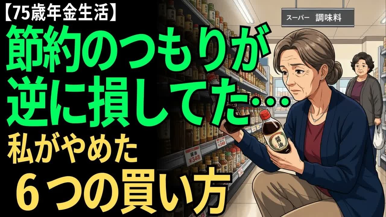 Kbuf 【75歳年金生活】節約のつもりが逆に損していた…スーパーでやめた6つの習慣【一人暮らし・食費】 - YouTube