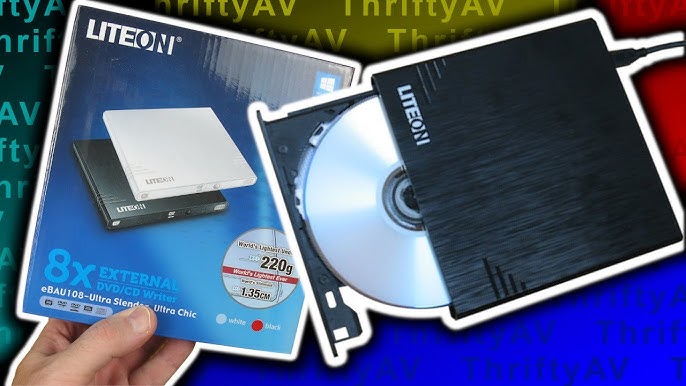 Graveur/Lecteur CD/DVD externe USB LITEON EUAU108 - Ekimia