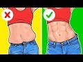 7 Ejercicios sencillos para un abdomen plano y una cintura pequeña