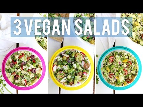 3 VEGAN BACK TO SCHOOL SALADS | Fablunch