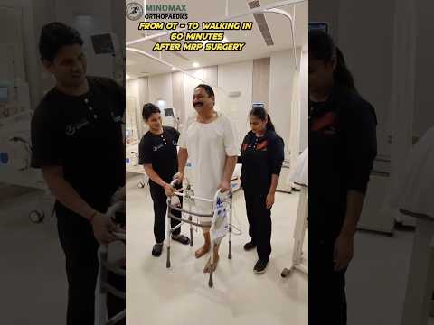 Walking 60 minutes after double MRP : Meniscus Replacement Procedure
