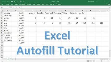 Excel Autofill Tutorial - Months, Days, Dates, Numbers & Formulas