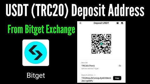 How to copy USDT (trc20) deposit address from bitget exchange / bitget usdt address