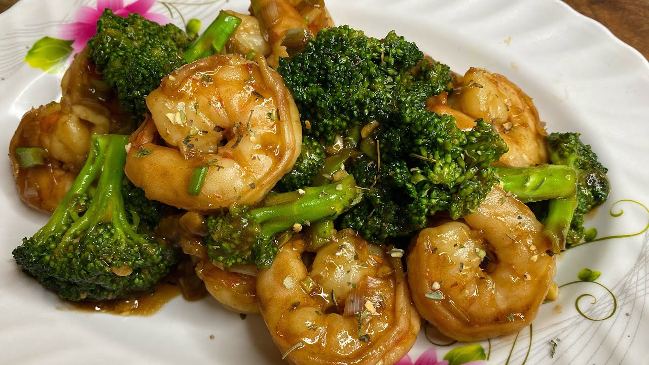 Shrimp & Broccoli in Garlic Sauce YouTube