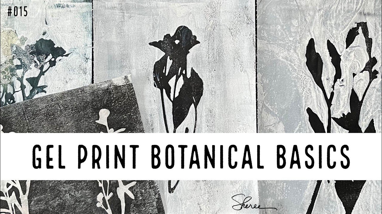 Gelli Plate Printing Basics With Beautiful Botanicals